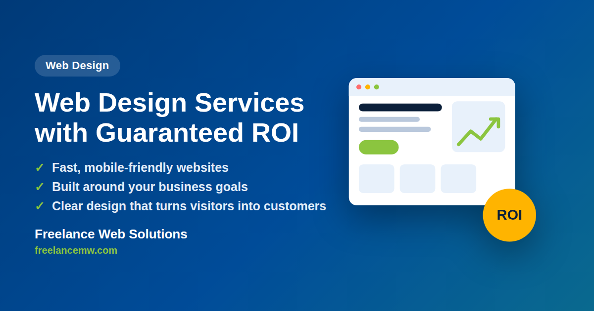 Web Design Services with Guaranteed ROI